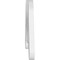 Ekena Millwork Pitch Midway Architectural Grade PVC Gable Pediment, 48"W x 22"H x 1"P (11/12) GPP048X022X100MID - alternate 3